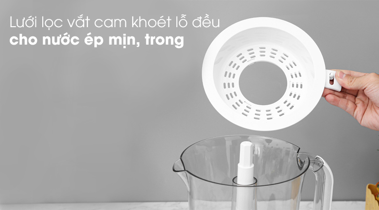 Máy vắt cam Sharp 40W EJ-J415-WH Lưới lọc - Máy vắt cam Sharp EJ-J415-WH