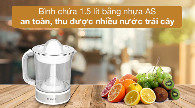 Máy vắt cam Sharp 40W EJ-J415-WH Máy vắt cam Sharp EJ-J415-WH - Dung tích 1.5 lít