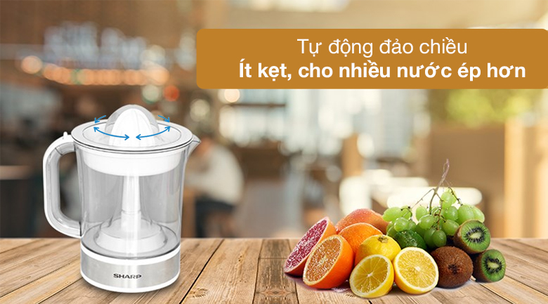 Máy vắt cam Sharp 40W EJ-J415-WH Máy vắt cam Sharp EJ-J415-WH - Tự động đảo chiều