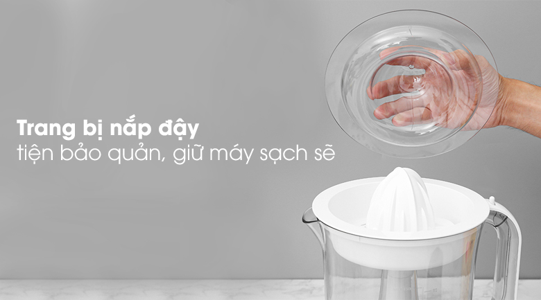 Máy vắt cam Sharp 40W EJ-J415-WH Nắp đậy - Máy vắt cam Sharp EJ-J415-WH