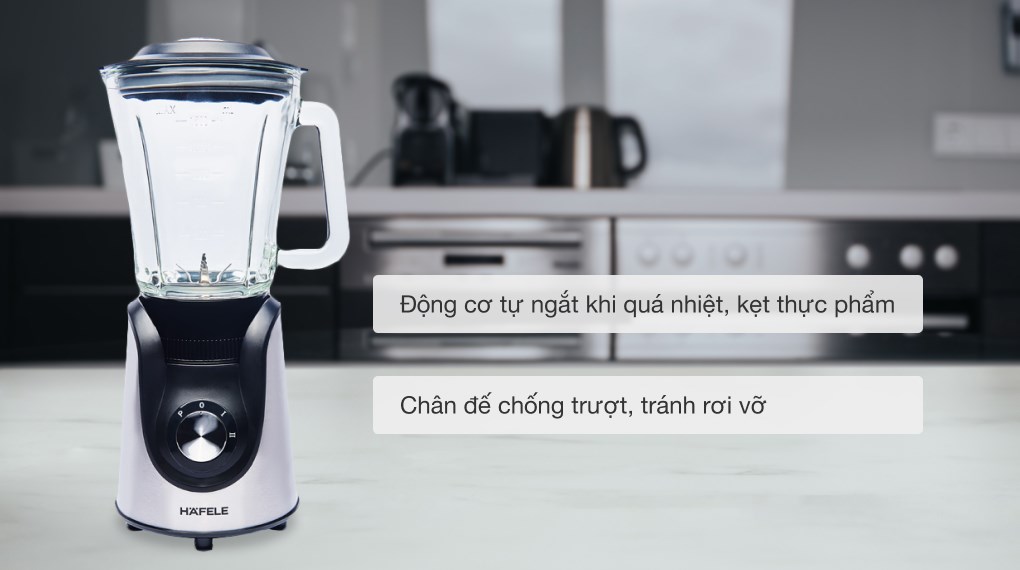 Tiện ích, chức năng an toàn - Máy xay sinh tố Hafele HSB-0621FS (535.43.277) Máy xay sinh tố đa năng Hafele HSB-0621FS Tiện ích, chức năng an toàn - Máy xay sinh tố Hafele HSB-0621FS (535.43.277)