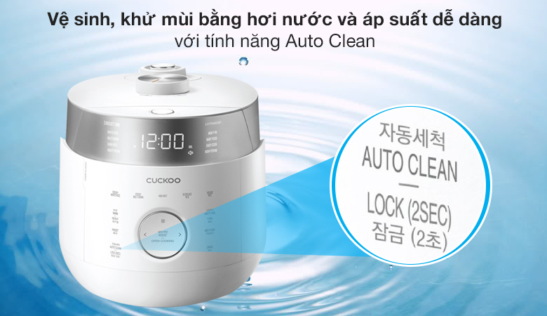 Auto Clean - Nồi cơm cao tần Cuckoo 1.08 lít CRP-LHTR0609F/WHSIVNCV Auto Clean - Nồi cơm cao tần Cuckoo 1.08 lít CRP-LHTR0609F/WHSIVNCV