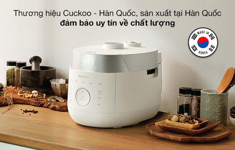 Nồi cơm cao tần Cuckoo 1.08 lít CRP-LHTR0609F/WHSIVNCV Nồi cơm áp suất cao tần Cuckoo CRP-LHTR0609F/WH