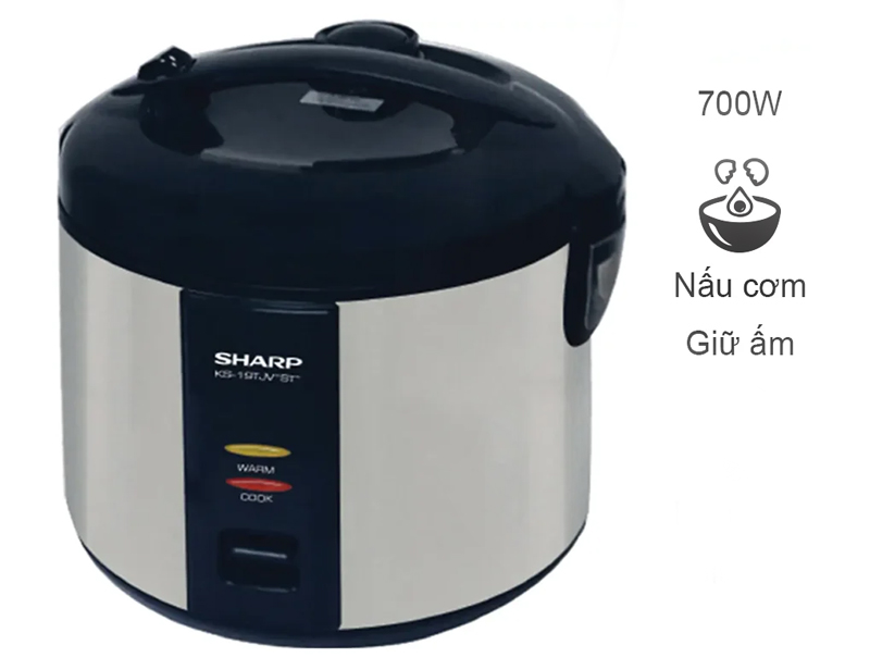 noi-com-dien-sharp-ks-19tjv-st-1-8-lit-39409-2 Nồi cơm điện Sharp KS-19TJV "ST" công suất 700W