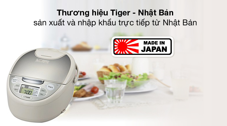 Nhập khẩu Nhật Bản - Nồi cơm điện tử Tiger 1 lít JAX-S10W Nhập khẩu Nhật Bản - Nồi cơm điện tử Tiger 1 lít JAX-S10W