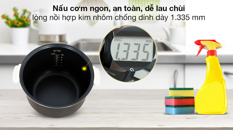 Dày bền - Nồi cơm nắp gài 1.8 lít Electrolux E4RC1-350B Nồi cơm nắp gài Electrolux 1.8 lít E4RC1-350B Dày bền - Nồi cơm nắp gài 1.8 lít Electrolux E4RC1-350B
