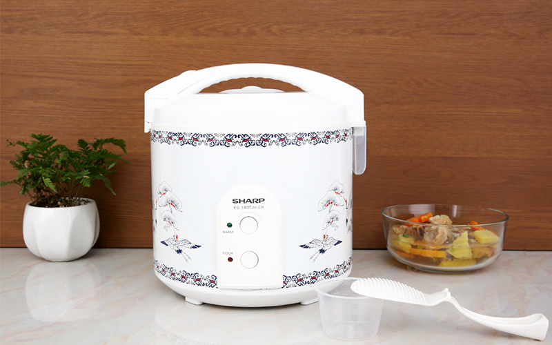 Nồi cơm điện nắp gài Sharp 1.8 lít KS-183TJV-CR Nồi cơm nắp gài Sharp 1.8 lít KS-183TJV(CR)