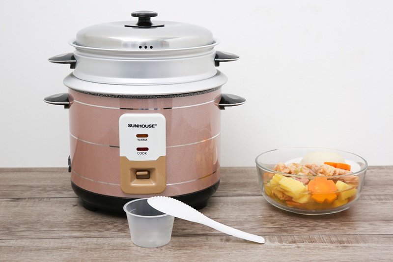 Thiết kế đơn giản, gọn nhẹ - Nồi cơm nắp rời Sunhouse 1.8 lít SHD8125 Nồi cơm nắp rời Sunhouse 1.8 lít SHD8125