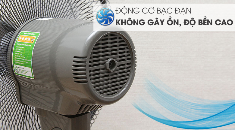 Quạt đứng KDK 3 cánh M40K Quạt đứng KDK M40K Xám GY - Động cơ bạc than không gây ồn, độ bền cao