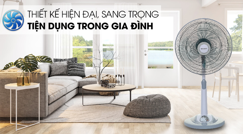 Thiết kế Quạt đứng Sharp PJ-L40RV-LG Thiết kế Quạt đứng Sharp PJ-L40RV-LG