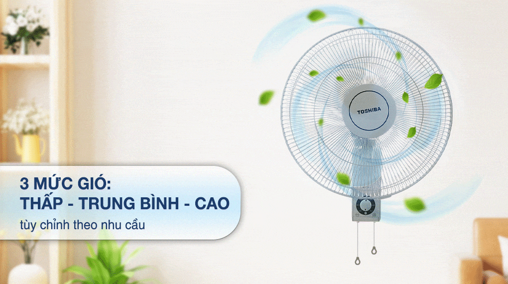 Quạt treo Toshiba F-AWZ50VN(H) - Mức gió Quạt treo Toshiba F-AWZ50VN(H) - Mức gió