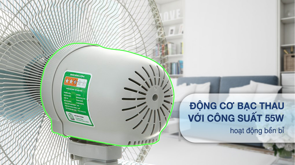 Quạt treo tường Toshiba 3 cánh F-AWZ50VN(H) 55W - Động cơ Quạt treo tường Toshiba 3 cánh F-AWZ50VN(H) 55W - Động cơ