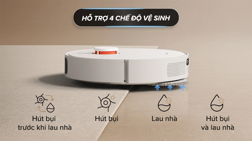 Chế độ làm việc - Robot hút bụi lau nhà Xiaomi X20+ Robot hút bụi lau nhà Xiaomi X20+ Chế độ làm việc - Robot hút bụi lau nhà Xiaomi X20+