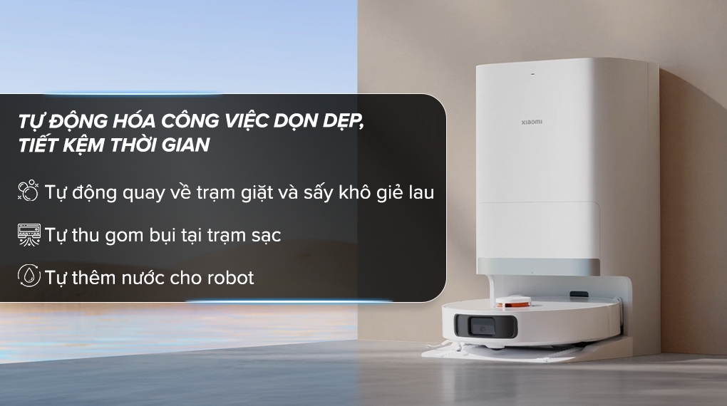 Tự giặt sấy giẻ lau - Robot hút bụi lau nhà Xiaomi X20+ Robot hút bụi lau nhà Xiaomi X20+ Tự giặt sấy giẻ lau - Robot hút bụi lau nhà Xiaomi X20+