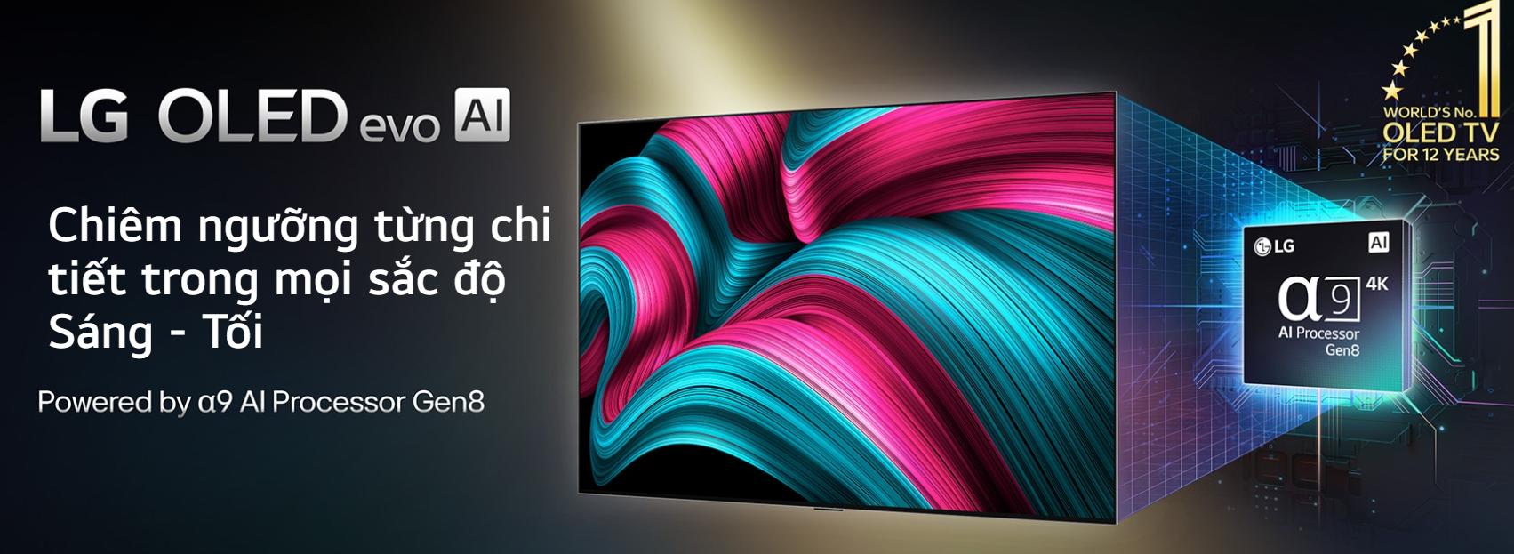 Smart Tivi OLED LG evo AI 4K 77 inch OLED77C5PSA