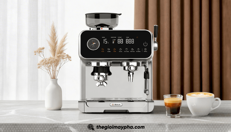 So sánh máy pha cà phê tự động và bán tự động chi tiết nhất 2026