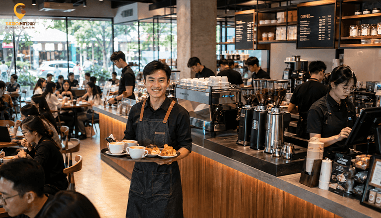 Vì sao máy pha cà phê espresso đang trở thành tiêu chuẩn của quán cafe hiện đại?