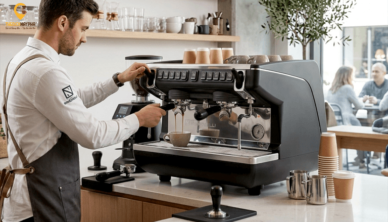 Vì sao máy pha cà phê espresso đang trở thành tiêu chuẩn của quán cafe hiện đại?