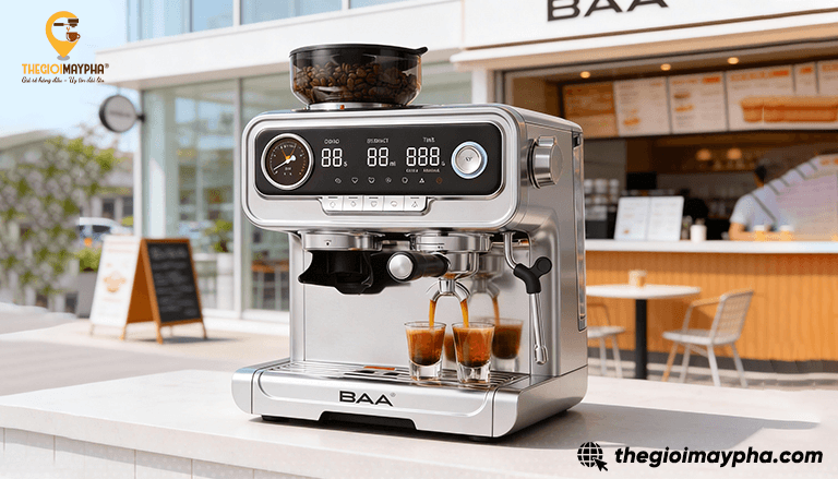 Vì sao máy pha cà phê espresso đang trở thành tiêu chuẩn của quán cafe hiện đại?