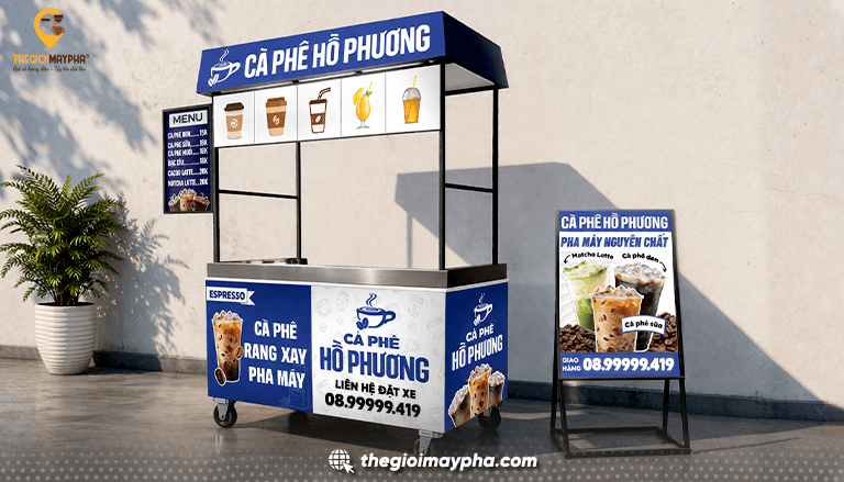 Top mẫu xe bán cà phê đẹp, hút khách nhất hiện nay