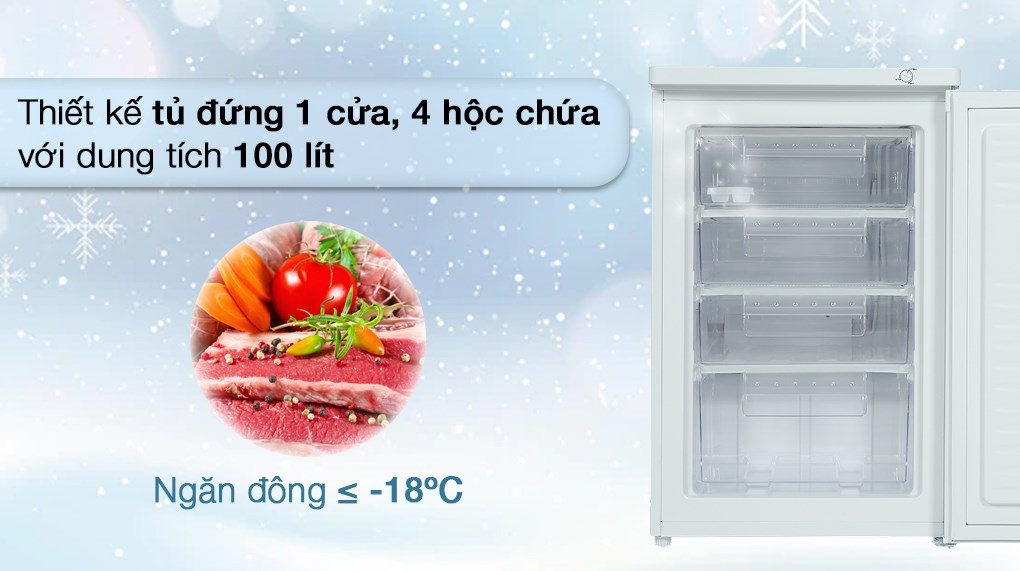 Tủ Đông Alaska 100 Lít IF-11 Tủ đông Alaska 100 lít IF 11 - Tổng quan thiết kế
