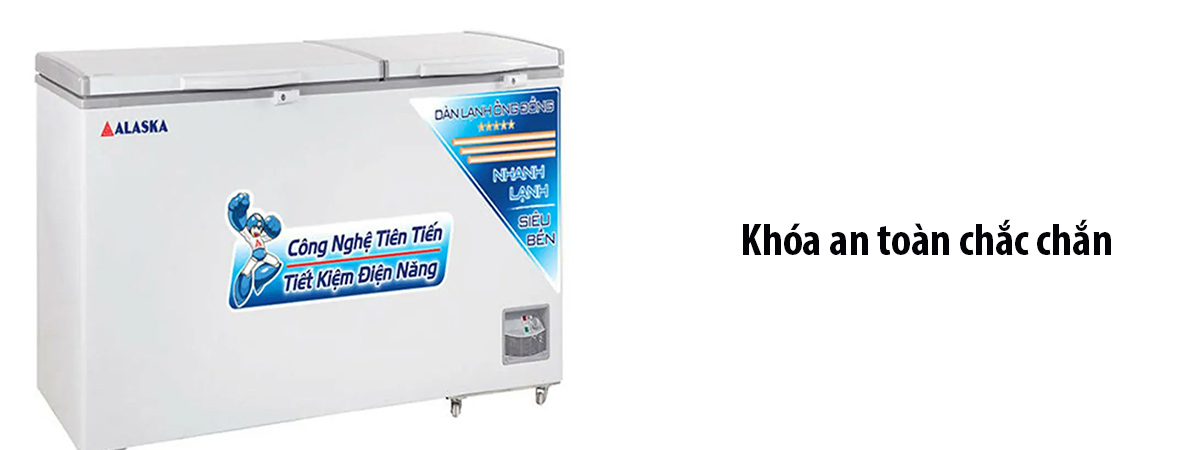 Tủ Đông Alaska 595 Lít HB 650C Khóa an toàn chắc chắn