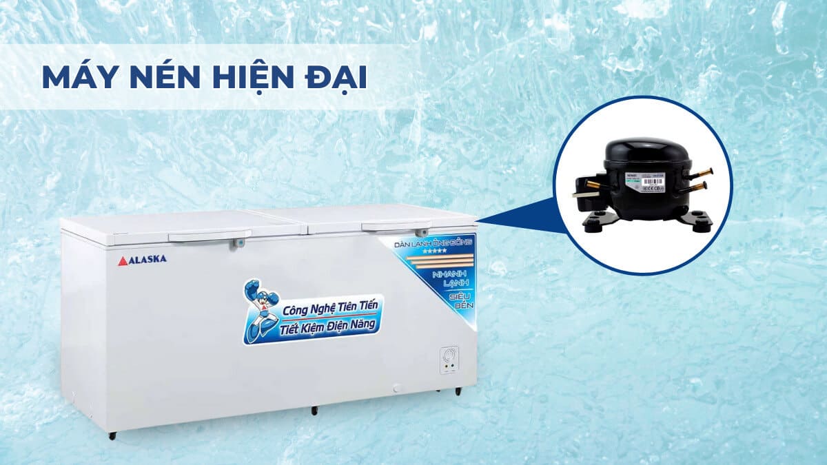 Tủ Đông Alaska 740 Lít HB-890C Tủ Đông Alaska 588 Lít HB-890C sử dụng máy nén hiện đại