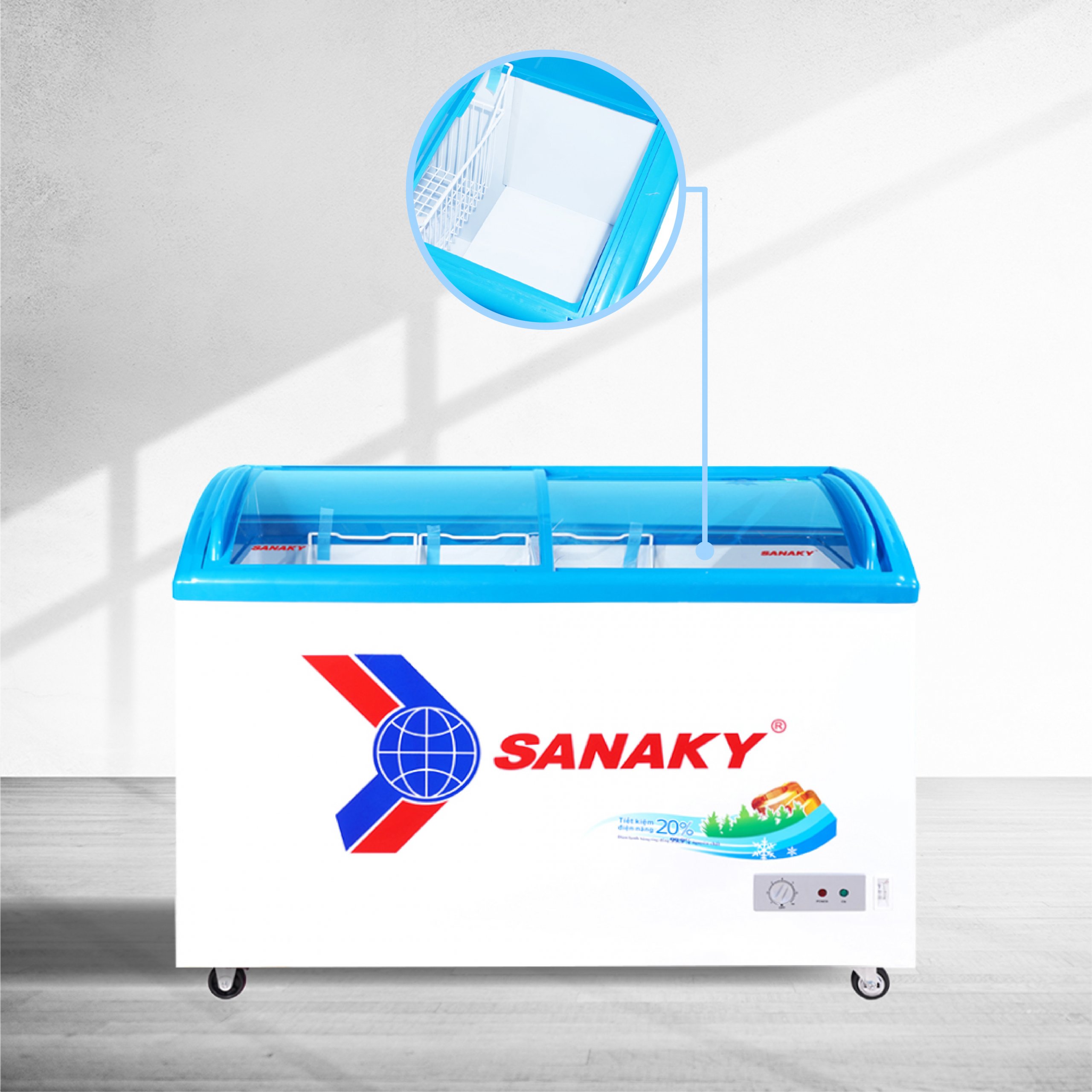 tu-dong-sanaky-324-lit-vh-4899k-48436-7 Tủ Đông Sanaky 340 Lít VH-4899K Tủ Đông Sanaky VH-4899K cánh kính, dàn lạnh đồng, dung tích 340 lít