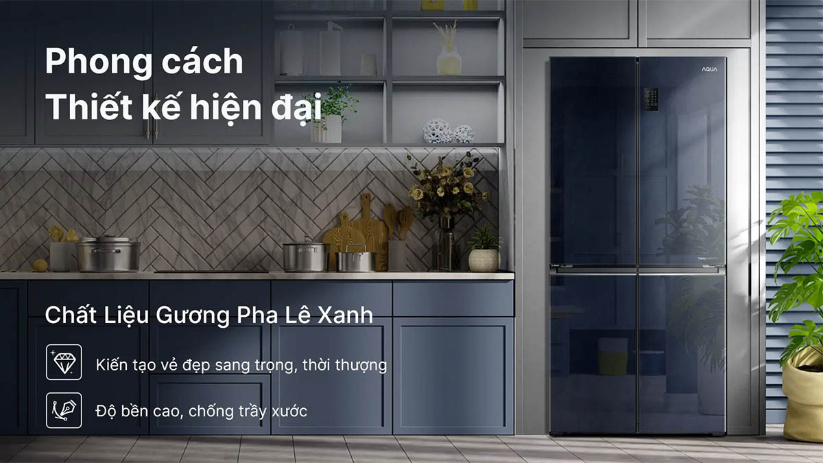 Tủ Lạnh Aqua Inverter 469 Lít AQR-M560XA(GL) Tủ Lạnh Aqua Inverter 469 Lít AQR-M560XA(GL)