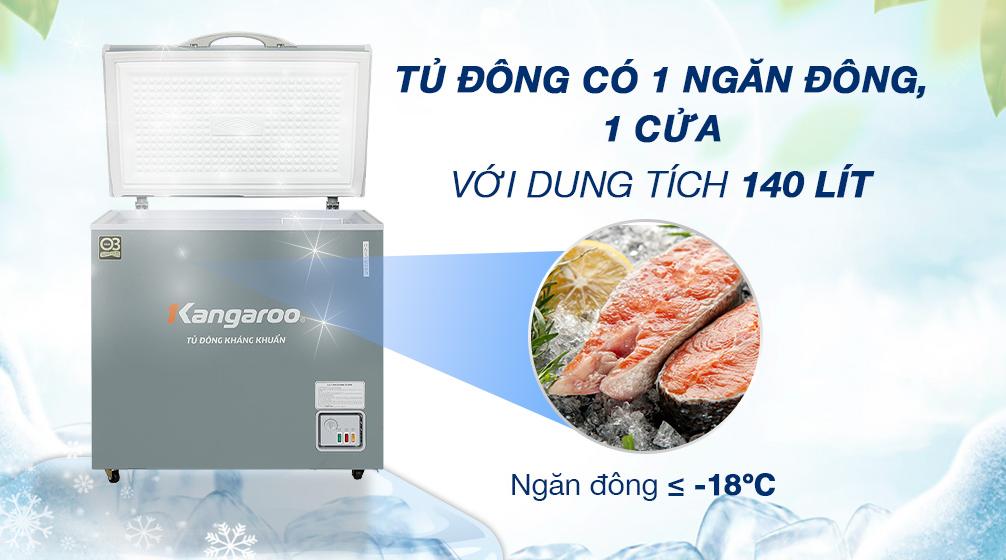 Tủ đông Kangaroo 140 Lít KGFZ200NG1 Tủ đông Kangaroo 140 lít KGFZ200NG1