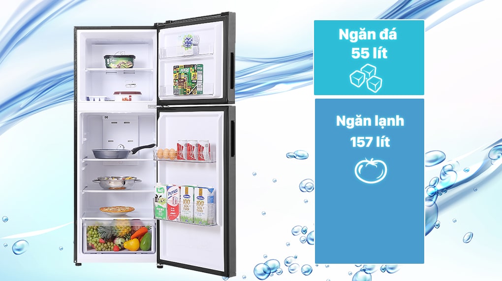 Tủ lạnh Aqua Inverter 212 Lít AQR-T239FA(HB) Tủ lạnh Aqua Inverter 212 lít AQR-T239FA(HB) - Dung tích 212 lít phù hợp gia đình 2 - 3 người