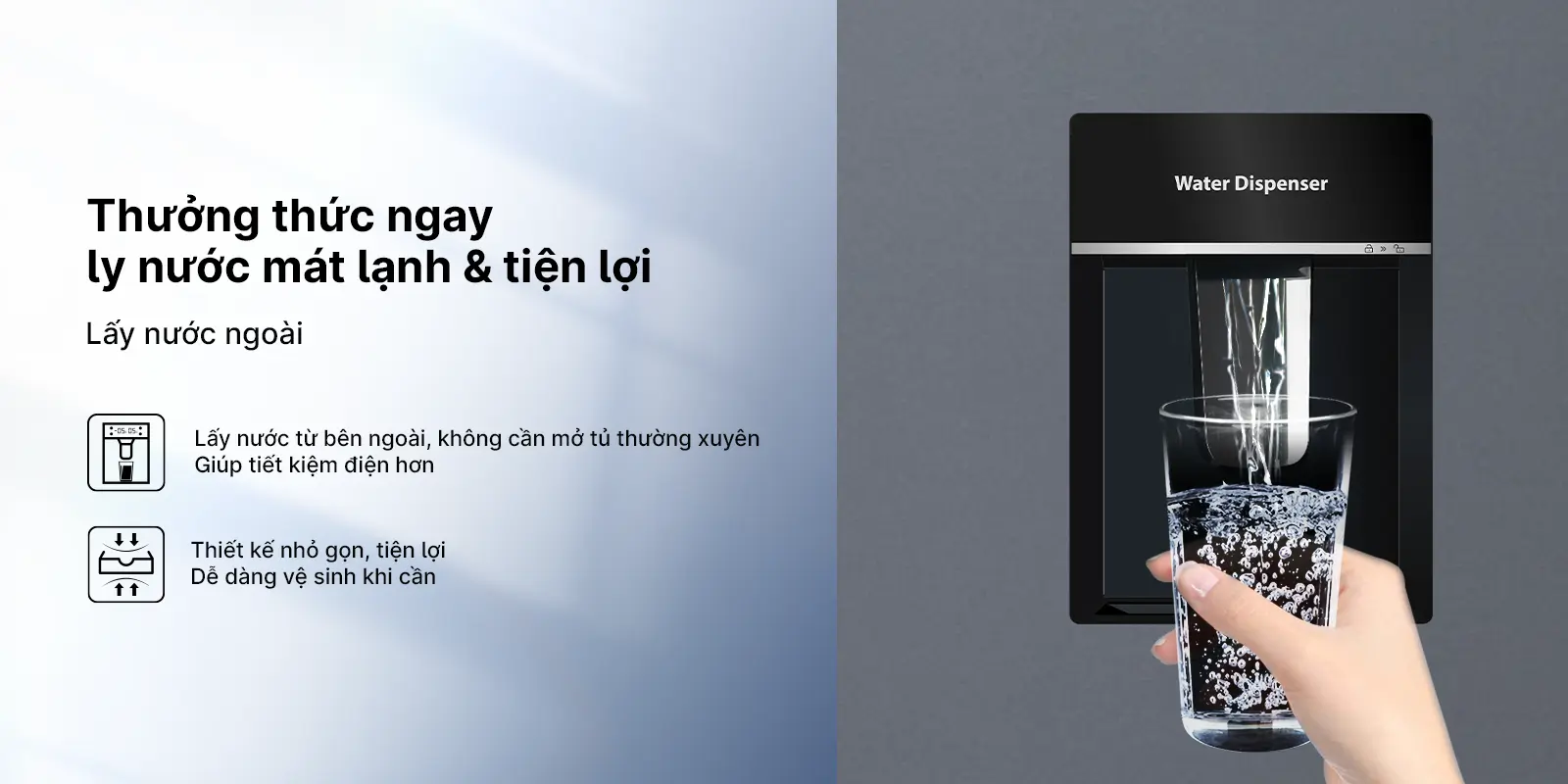 Tủ lạnh Aqua Inverter 292 Lít AQR-B360MA(WSL) H3