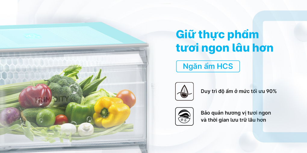 Tủ lạnh Aqua Inverter 469 Lít AQR-M536XA(GB) Ngăn ẩm HCS - Tủ lạnh Aqua Inverter 469 lít Multi Door AQR-M536XA(GB)