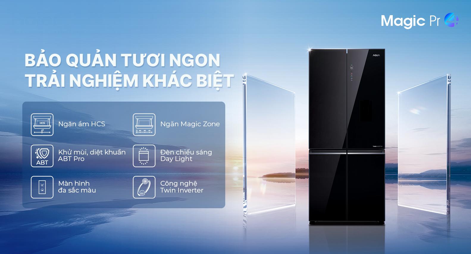 Tủ lạnh Aqua Inverter 529 Lít AQR-M600XA(GB) Tủ lạnh Aqua Inverter 529 lít AQR-M600XA(GB)