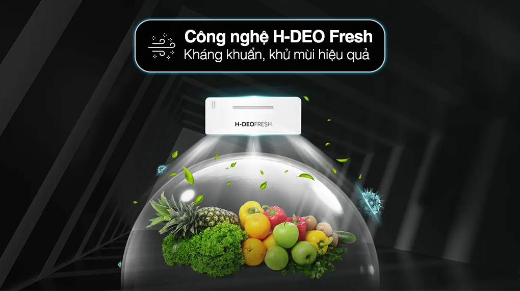 Tủ lạnh Aqua Inverter 646 Lít AQR-S682XA(SLB) Tủ lạnh Aqua Inverter 646 lít AQR-S682XA(SLB) - H-DEO Fresh