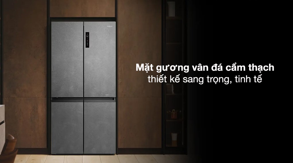 Tủ lạnh Aqua Inverter 660 lít Multi Door AQR-M727XA(GS)U1 - Tổng quan thiết kế Tủ lạnh Aqua Inverter 660 Lít AQR-M727XA(GS)U1 Tủ lạnh Aqua Inverter 660 lít AQR-M727XA(GS)U1