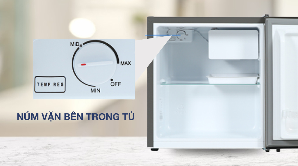 Tủ lạnh Electrolux 45 Lít EUM0500AD-VN Tủ lạnh Electrolux 45 lít EUM0500AD-VN - Bảng điều khiển
