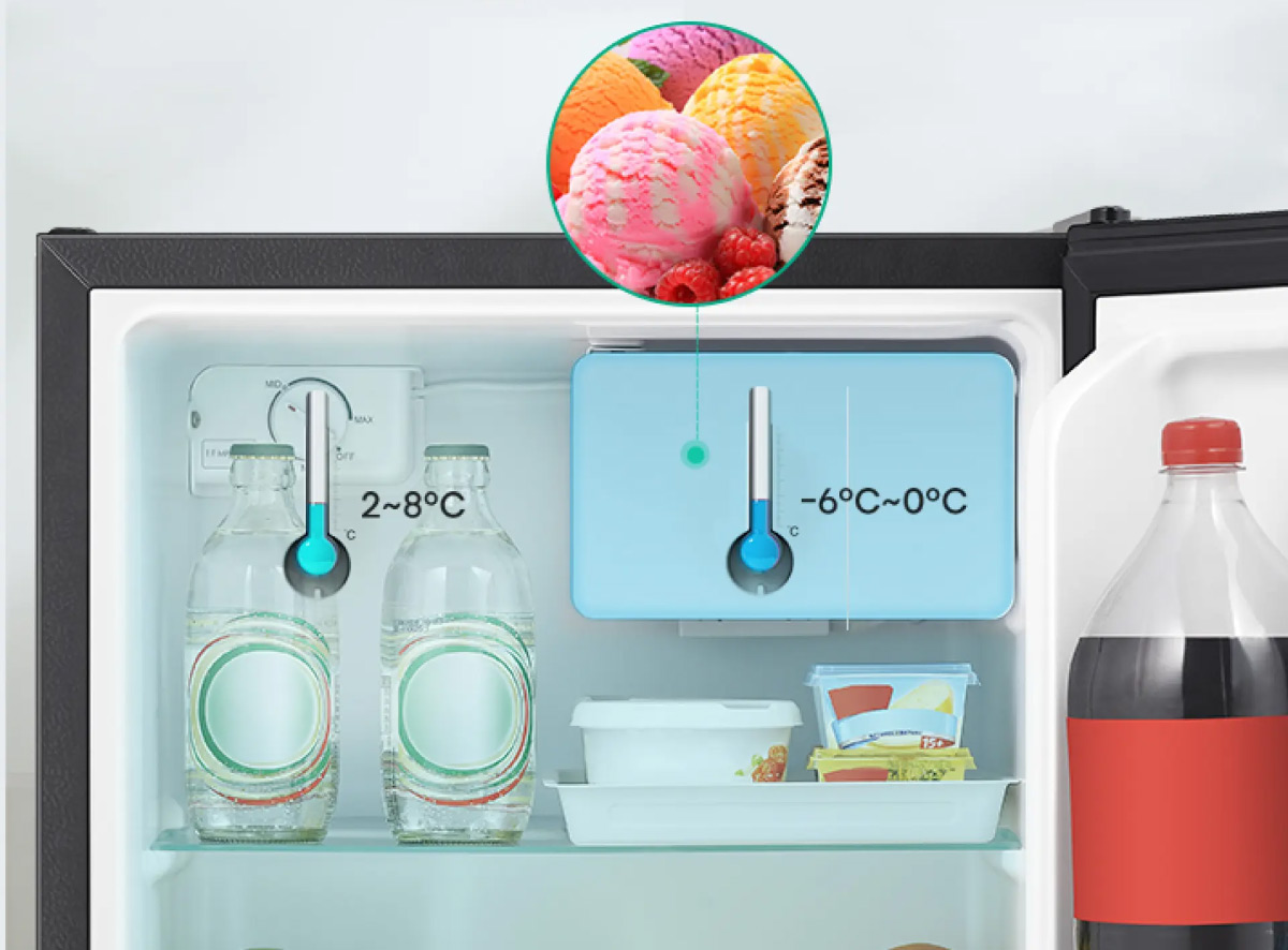 Tủ lạnh Hisense 45 Lít HR05DB Ngăn làm lạnh riêng biệt