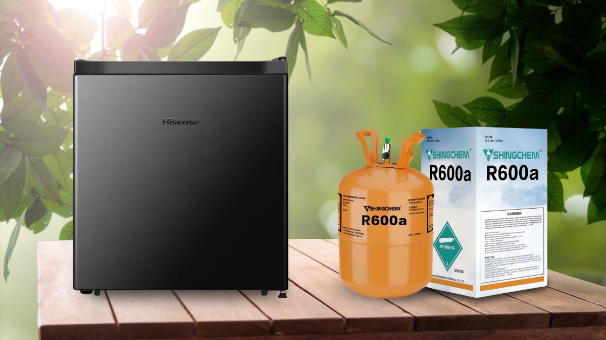 Tủ lạnh Hisense 45 Lít HR05DB Việc sử dụng gas R600a giúp tủ làm lạnh hiệu quả và tiết kiệm điện năng hơn
