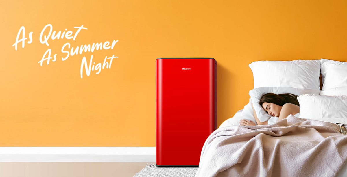 Tủ lạnh Hisense 82 Lít HR08DR Tủ lạnh vận hành êm ái, ít tiếng ồn