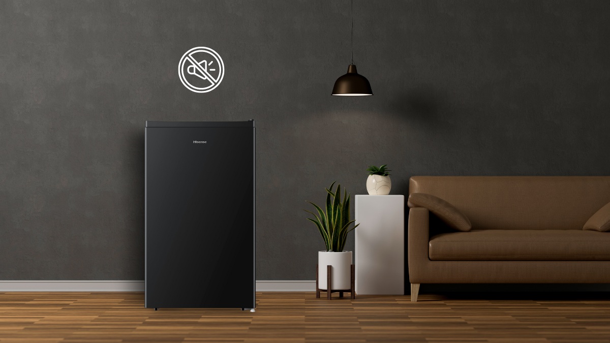 Tủ lạnh Hisense 94 Lít HR09DB Tủ lạnh Hisense vận hành êm ái, hạn chế phát sinh tiếng ồn