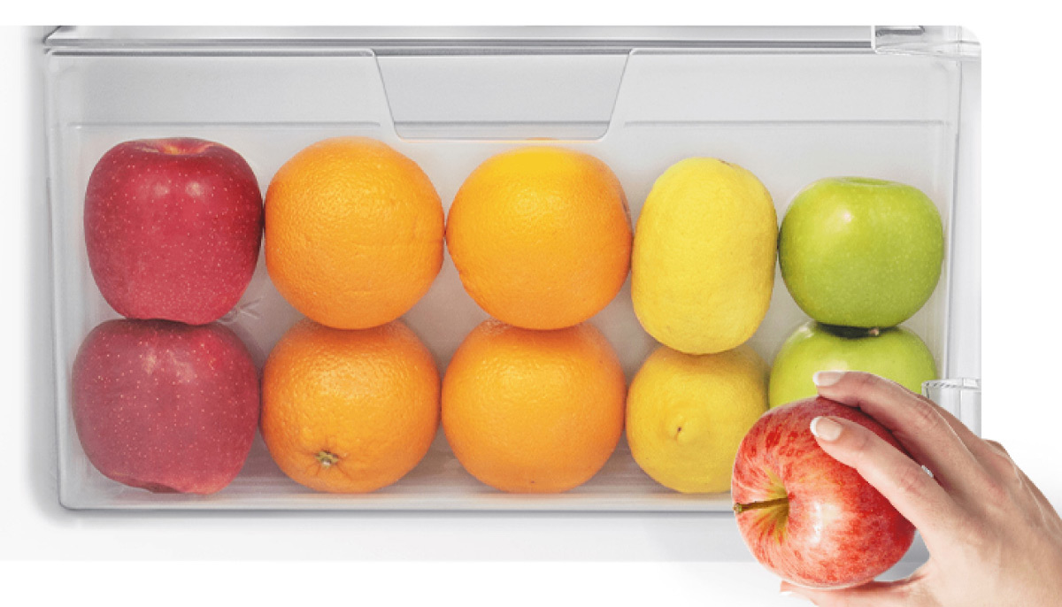Tủ lạnh Hisense 94 Lít HR09DW Ngăn Fresh Crisper bảo quản rau củ quả tươi ngon lâu dài