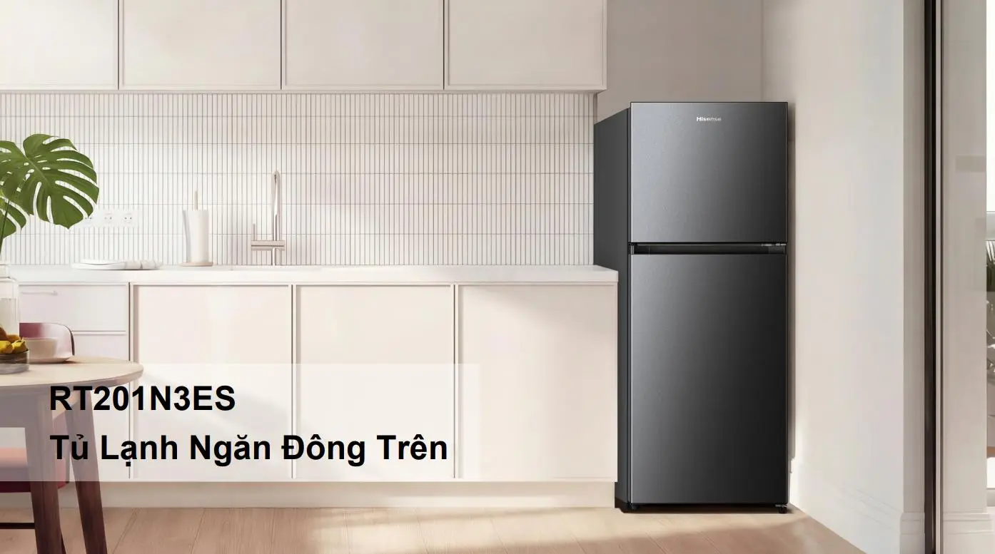 Tủ lạnh Hisense Inverter 205 Lít RT201N3ES Tủ lạnh Hisense Inverter 205 Lít RT201N3ES