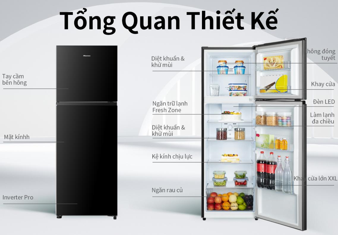 Tủ lạnh Hisense Inverter 324 Lít RT469N4EBU Tủ lạnh Hisense Inverter 324 lít RT469N4EBU
