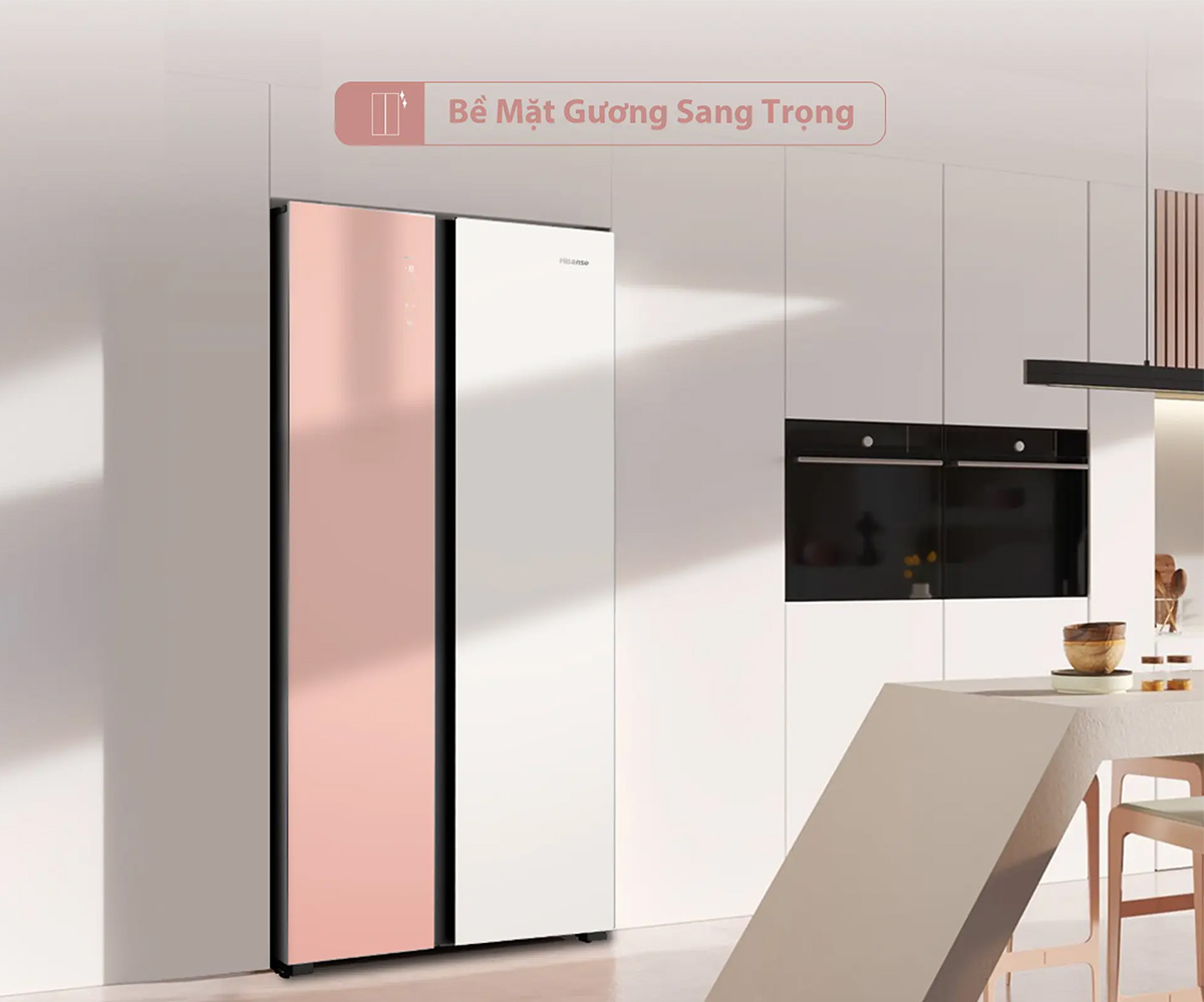 Tủ lạnh Hisense Inverter 519 Lít RS668N4EW-PU Tủ lạnh Hisense Inverter 519 lít RS668N4EW-PU