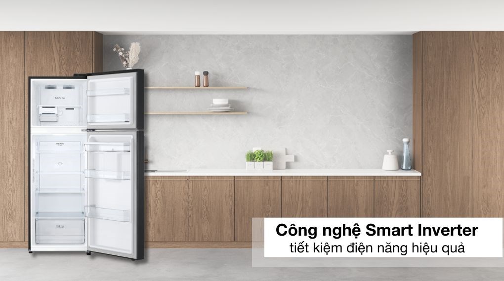 Tủ lạnh LG Inverter 314 Lít LTD31BLM Tủ lạnh LG Inverter 314 lít LTD31BLM - Công nghệ Smart Inverter