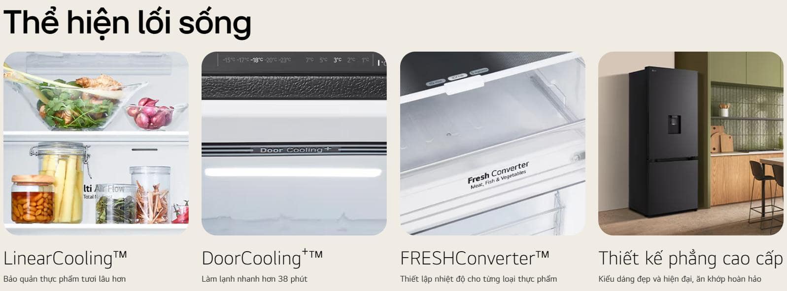 Tủ lạnh LG Inverter 332 Lít LBD33BLMA Tủ lạnh LG Inverter 332 lít LBD33BLMA