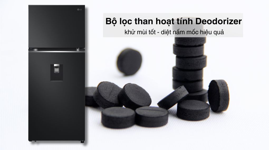 Tủ lạnh LG Inverter 374 Lít LTD37BLM Tủ lạnh LG Inverter 374 lít LTD37BLM - Công nghệ khử mùi