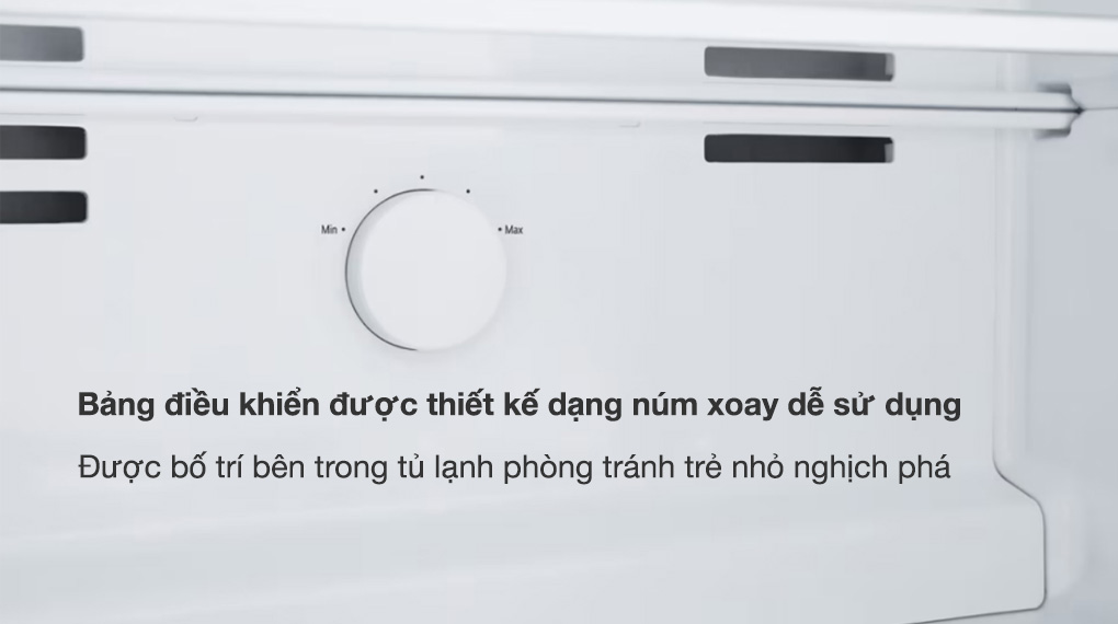 Tủ lạnh LG Inverter 395 Lít GN-B392BG Tủ lạnh LG Inverter 395 lít GN-B392BG - Điều khiển núm vặn dễ sử dụng và được bố trí bên trong tủ