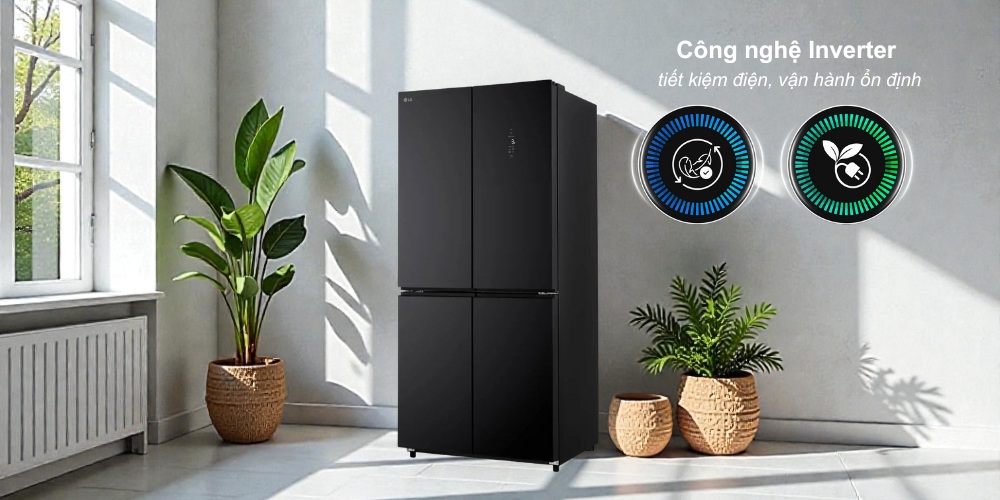 Tủ lạnh LG Inverter 502 Lít F50BG Tủ Lạnh LG Inverter F50BG tiết kiệm điện năng